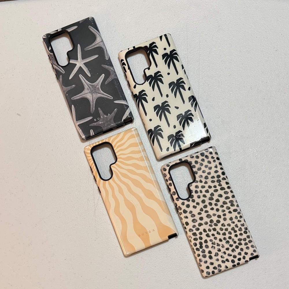 Burga Bundle: 4 Gently Used Phone Cases for
Samsung Galaxy S22 Ultra